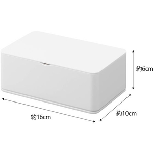 山崎実業 ウェットティッシュケース スマート ホワイト FCC7726-5578-イメージ3