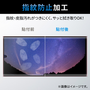 エレコム Galaxy S22 Ultra用高透明 耐衝撃フィルム PM-G223FLFPRG-イメージ5