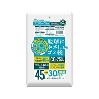 ＨＨＪ HDPE再生原料40%配合 ポリ袋 45L 半透明 30枚 FC635MM-GE55