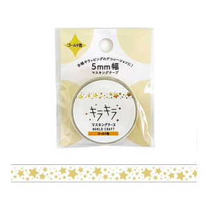 ワールドクラフト キラキラマスキングテープ Star 5mm×5m FCU6113-KRMT5-005-イメージ2