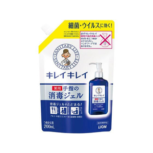 ライオン キレイキレイ 手指の消毒ジェル 詰替 200mL FCB7796-イメージ1