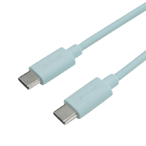 イツワ商事 USB Type-C to C 充電通信ケーブル(1m) ブルー MTCD2302BL-イメージ2