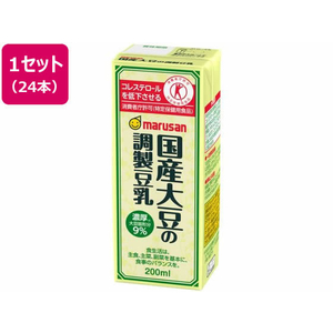 マルサンアイ 国産大豆の調製豆乳 200mL 24本 FCS9689-イメージ1