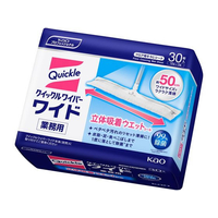 KAO クイックルワイパーワイド 立体吸着ウェットシート 業務用 30枚 F081700