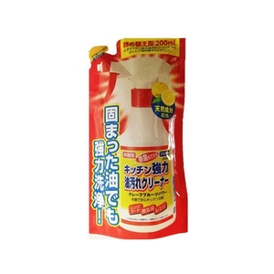 エコ・ファクトリー エコファクトリー キッチン強力油汚れクリーナー 詰替 200mL FCN3033-イメージ1