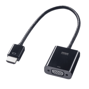 サンワサプライ HDMI-VGA変換アダプタ(HDMI Aオス-VGAメス) AD-HD24VGA-イメージ1