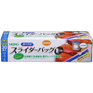 シモジマ ヘイコー スライダーバッグ底マチ付 M 30枚 FC235NJ-004749002-イメージ1