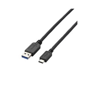 エレコム USB3．1ケーブル(A-TypeC) 0．5m ブラック USB3-AC05BK-イメージ1