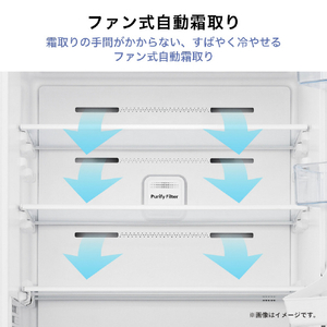 ハイセンス 【右開き】358L 3ドア冷蔵庫 オリジナル ガラスホワイト HR-G36E3W-イメージ8