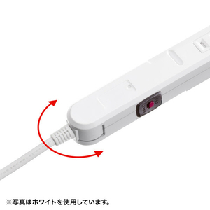 サンワサプライ スリムタップ(2P・11個口・2m) ブラック TAP-SLIM11-2BK-イメージ11