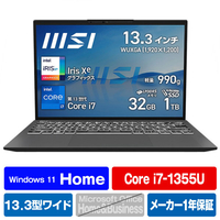 MSI ノートパソコン Prestige 13 A13M ステラグレイ PRESTIGE13-A13M-5010JP