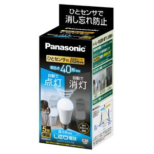 パナソニック LED電球 E26口金 全光束485lm(5．0W一般電球タイプ) 昼光色相当 LDA5DGKUNS-イメージ1