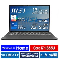 MSI ノートパソコン Prestige 13 A13M ステラグレイ PRESTIGE13-A13M-5009JP