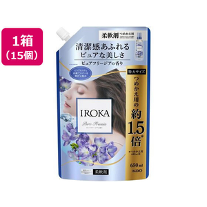 KAO IROKA ピュアフリージア スパウト 650mL×15個 FC798SS-イメージ1