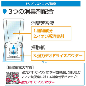 アース製薬 トイレのスッキーリ! 消臭芳香剤 ミントグレープフルーツ 400mL FC30592-イメージ8