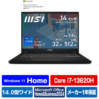 MSI ノートパソコン Modern 14 H D13M クラシックブラック MODERN14H-D13MG-5029JP