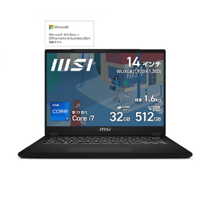 MSI ノートパソコン Modern 14 H D13M クラシックブラック MODERN14H-D13MG-5029JP-イメージ1