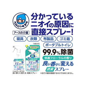 アース製薬 ヘルパータスケ 消臭スプレー フローラル 替350mL FCA6811-イメージ5