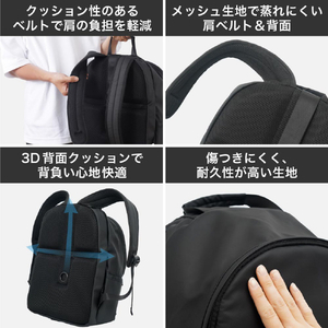 サンコー どこでも座れる「BACK PACK CHAIR」 ISBKPKHBK-イメージ5