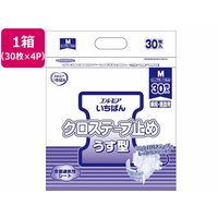 カミ商事 エルモアいちばん クロステープ止め うす型 M 30枚×4P FC987RU-474871