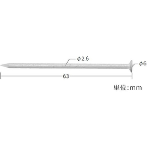 トーエイライト ラインテープ釘 約1000本 FC123RA-G-1228-イメージ2