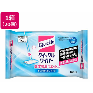 KAO クイックルワイパー 立体吸着ウエットシート 16枚×20個 FC126RE-イメージ1