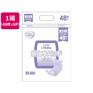 カミ商事 エルモアいちばん 尿とりパッド プラス 48枚×6P FC991RU-455501-イメージ1