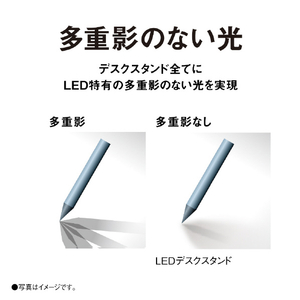 パナソニック LEDデスクスタンド ダークグレーメタリック仕上 SQ-LD440-K-イメージ12