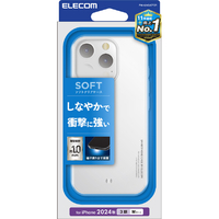 エレコム iPhone 16 Pro用ソフトケース クリア PM-A24CUCTCR