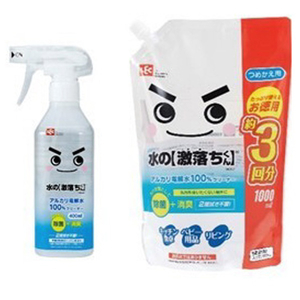 レック 水の激落ちくんペアパック(本体400ml+詰替1000ml) ﾐｽﾞﾉｹﾞｷｵﾁｸﾝﾍﾟｱﾊﾟﾂｸ-イメージ1