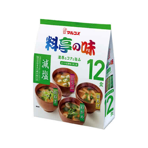 マルコメ お徳用 料亭の味みそ汁 減塩 12食 F872936-イメージ1