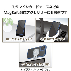 エレコム MAGKEEP マグネットリングステッカー ブラック AMS-MAGST2BK-イメージ5