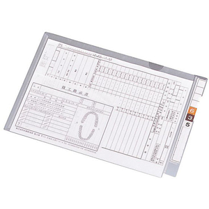 リヒトラブ カルテフォルダー フラップ付シングル横型A4 100枚 F034635-HK2003-イメージ1