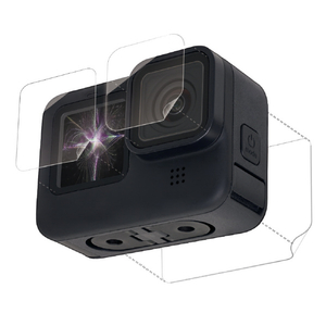 エレコム GoPro HERO9 Black用超親水衝撃吸収フィルム AC-GP9BFLPAFFG-イメージ1