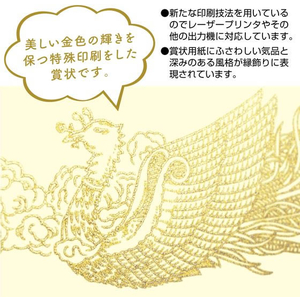 タカ印 OA賞状用紙 B4 縦書 クリーム 業務用 100枚 FCC0274-10-1177-イメージ4