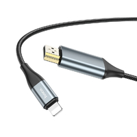 JTT hoco UA15 HDMI 変換ケーブル for iOS ブラック UA15-LH-BK