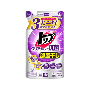 ライオン トップ クリアリキッド抗菌 部屋干し 詰替え 500g FC347NX-イメージ1