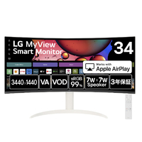 LGエレクトロニクス 34型液晶ディスプレイ LG MyView Smart Monitor 34SR65QC-W