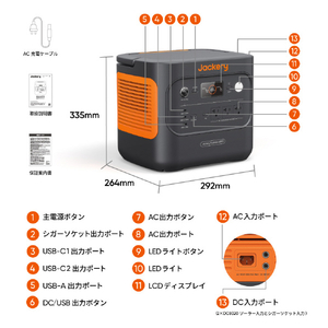 Jackery ポータブル電源 2000 JE-2000D-イメージ2