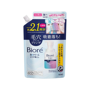 KAO ビオレ 泡クリームメイク落とし つめかえ用 大容量 355mL FCA6596-イメージ1