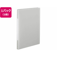 コクヨ PPフラットファイル(Glassele)A4タテ とじ15 5冊 オフホワイト FCC1306-ﾌ-GLBP10-5W