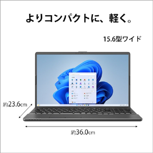 富士通 ノートパソコン e angle select LIFEBOOK ブライトブラック FMVA57H3BE-イメージ8