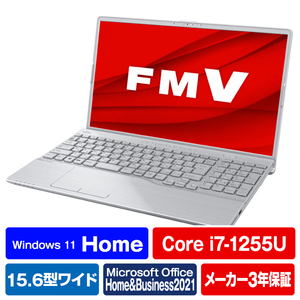 富士通 ノートパソコン e angle select LIFEBOOK ファインシルバー FMVA57H3SE-イメージ1