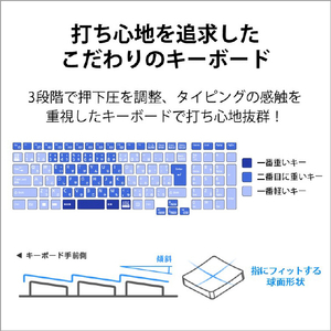 富士通 ノートパソコン e angle select LIFEBOOK ファインシルバー FMVA48H3SE-イメージ11