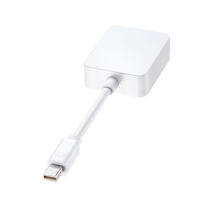 サンワサプライ 4K対応Mini DisplayPort-HDMI変換アダプタ ホワイト AD-MDPHD008-イメージ1