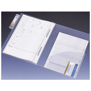 リヒトラブ カルテフォルダーファスナー付縦型A4 2穴200枚 F034663-HK7618U-ﾐ-イメージ1