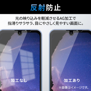 エレコム AQUOS wish2/wish用フィルム 指紋防止 反射防止 PM-S223FLF-イメージ5