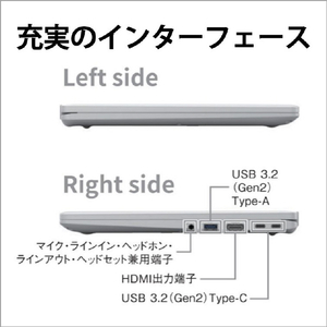 富士通 ノートパソコン e angle select LIFEBOOK ファインシルバー FMVM55J1SE-イメージ8