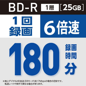 Verbatim 録画用(25GB) 1-6倍速 BD-R 10枚入り e angle select タータンチェックブルー VBR130RHB10E4-イメージ2