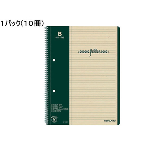 コクヨ フィラーノート B5 B罫 マージン罫入 10冊 1パック(10冊) F836705-ｽ-10BN-イメージ1